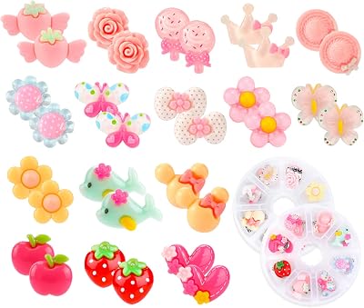 Hifot 16 Pairs Clip on Earrings Girls, No Pierced Design Earrings Dress up Pretend Princess Play Jewelry Accessories for Kids