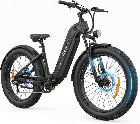 Electric Bike for Adults, 3000W Peak Motor, 100 Miles Long Range, 35 MPH Top Speed Ebike with 52V 31.5Ah Removable Battery, 26" All-Terrain Fat Tire E Bike, Dual Disc Brakes, 7-Speed