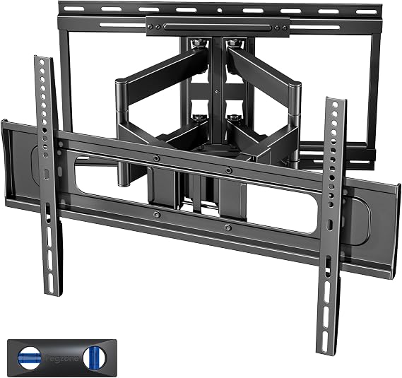 Pegzone Full Motion TV Wall Mount for 37-90 Inch TVs up to 176lbs