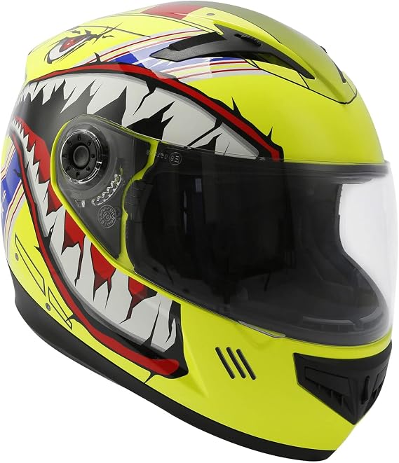 TCMT Dot Youth Kids Full Face Motorcycle Helmet Motocross Mountain Bike BMX MX ATV Dirt Bike Off-Road Street Helmet with Sun Visor