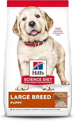 Hills Science Diet Dry Dog Food, Puppy, Large Breeds, with Real Meat and Whole Grains, Lamb Meal and Brown Rice Recipe, 33 lb. Bag