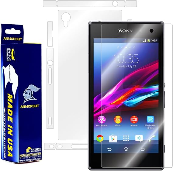 Armorsuit MilitaryShield Sony Xperia Z2 Screen Protector + Full Body Skin Anti-Bubble Ultra HD Shield w/Lifetime Replacements