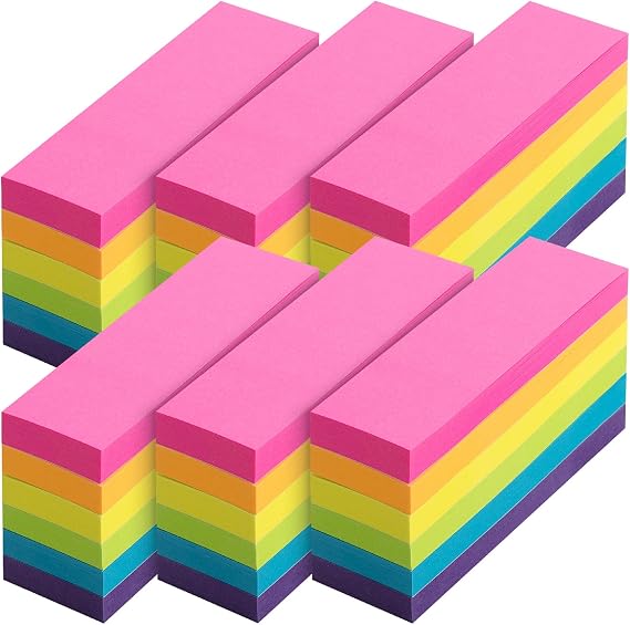 Mr. Pen- Small Sticky Notes, 1x3, 36 Pads, 2160 Sheets, Bright Colors, Mini Sticky Notes Bulk, Self-Stick Note Pads, Perfect for Office, School, Home, Study & Organization