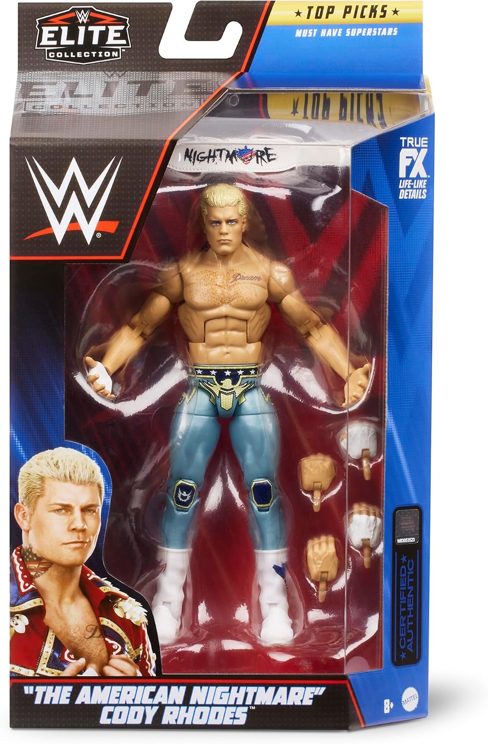 Cody Rhodes - WWE Elite Top Picks 2023 Wave 5 Toy Wrestling Action Figure