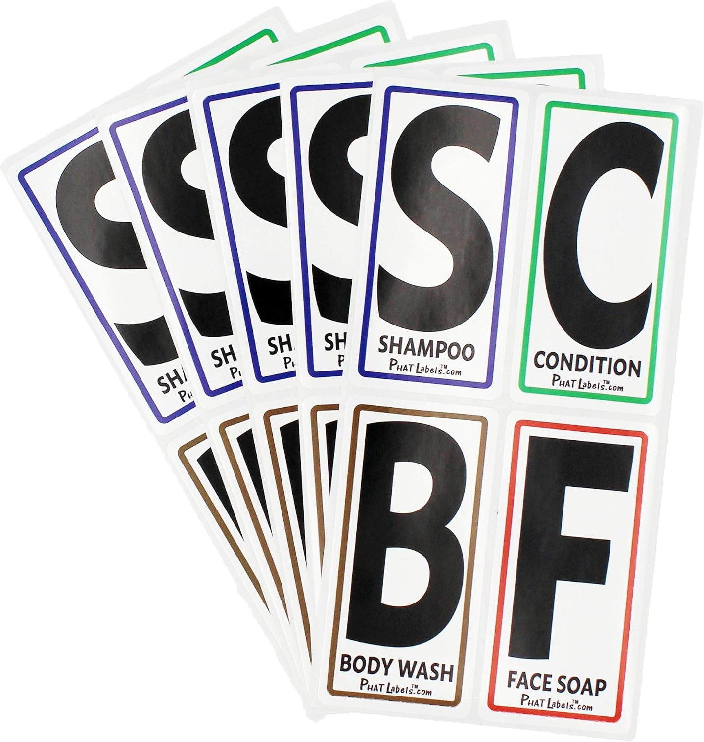 Phat Labels - Jumbo Print Shampoo, Conditioner, Body Soap and Face Soap Labels