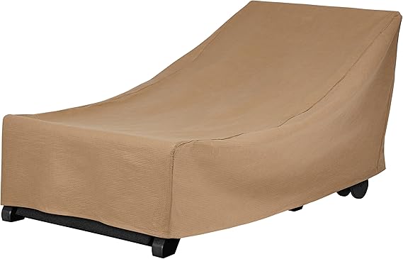 DUCKCOVERS Essential Water-Resistant 78 Inch Chaise Lounge Chair Cover, Chaise Lounge Covers Outdoor