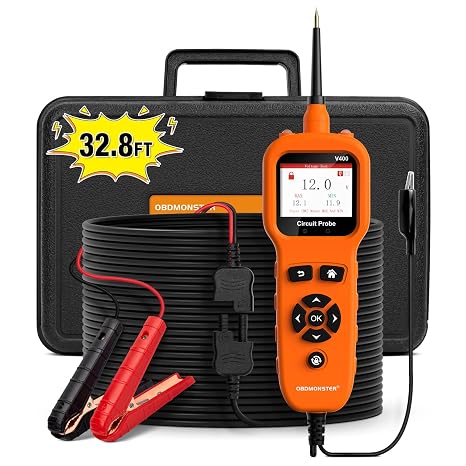 Power Circuit Probe Tool, 12-24V Automotive Circuit Tester | Electrical Short Open Breaker Circuit Finder, AC DC Voltage Trailer Relay Fuse Test