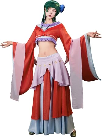miccostumes Women's Costume Servant Cosplay Fullset Top and Long Skirt with Short Skirt