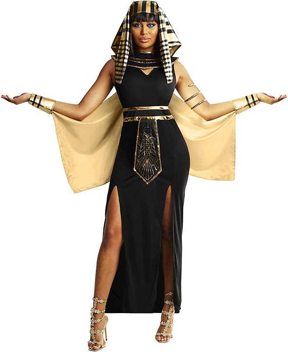 Morph Cleopatra Costume Women, Egyptian costume womens, Egyptian Goddess Costumes, Halloween Costumes For Women Adult