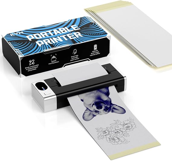 KVM Wireless Bluetooth Mini Thermal Tattoo Stencil Printer