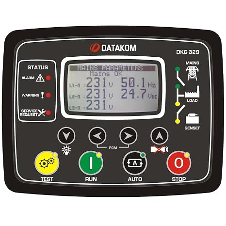 DKG-329-2G Dual Generator/Mains Automatic Transfer Switch Control Panel (ATS) with synch Check