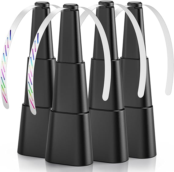 Grete Gotye Portable Battery Powered Fly Fans for Tables Up to 15 Hours Working Time, 4-Pack Indoor Outdoor Mute Food Fan with Hook, Tabletop Fan for Home Restaurant Party Picnic Patio BBQ, Black