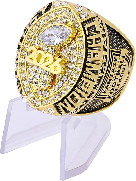 2026 Fantasy Football Championship Ring Award Prize Trophy Sports Winner MVP FFL Ring
