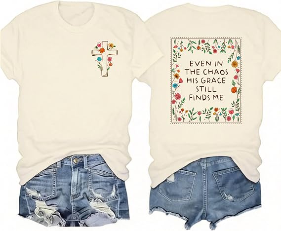 Christian Shirts for Women Let Me Tell You About My Jesus T-Shirt Religious Faith Tee Tops