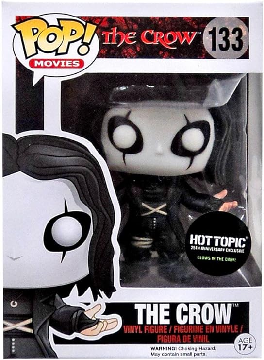 Funko Pop! Movies: The Crow 25th Anniversary Glow in the Dark Hot Topic Exclusive