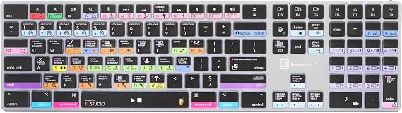 Logickeyboard Titan Wireless Backlit Keyboard for FL Studio - Mac