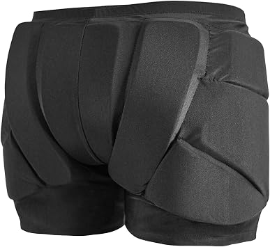 AIDY-PRO Snowboard Padded Shorts Impact Shorts for Snowboarding, Hip and Butt Pads for Skating, Snowboard Butt Pad for Kids and Adult - XXL