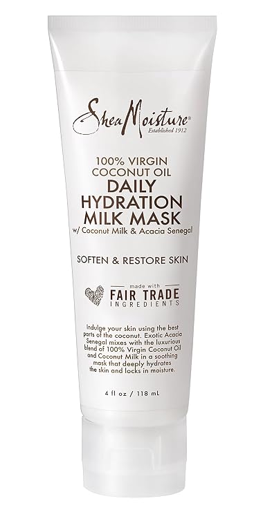 100% Virgin Coconut Oil Daily Hydration Milk Mask by Shea Moisture for Unisex - 4 oz Mask