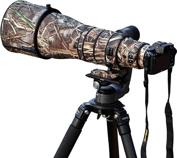 Rolanpro Lens Camouflage Cover Cover for Nikon NIKKOR Z 600mm f/4 TC VR S Rain Cover Lens Protective Sleeve Outdoor Case#9 Reed A