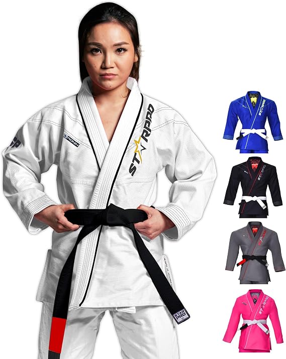 Starpro Brazilian Jiu Jitsu Gi Lightweight Preshrunk BJJ Gi for Men & Women