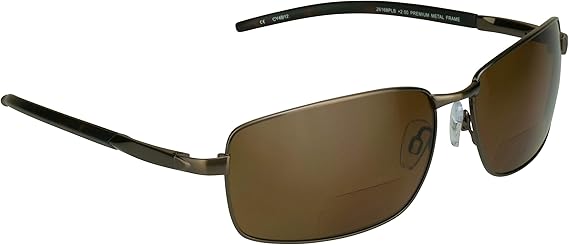 proSPORT Polarized Bifocal Sunglasses Men Women Fishing Driving Boating Golf Bronze Brown Premium +3.00 Anti Glare TAC Lenses Durable Metal Alloy Frames Spring Hinge...