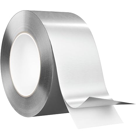 EconoHome Premium Aluminum Foil Tape - 3 inch x 71 yd (3.6 mil) - Adhesive Barrier for Sealing HVAC, Hot & Cold Air Ducts, Dryer Vents - Resilient Against Moisture, Flames, UV Rays