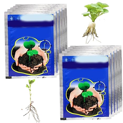 Rooting Powder for Plant Cuttings 10PCS 10g Soluble Rooting Hormone for Cuttings Naphthaleneacetic Acid Rooting Powder for Transplants & Tree Management.