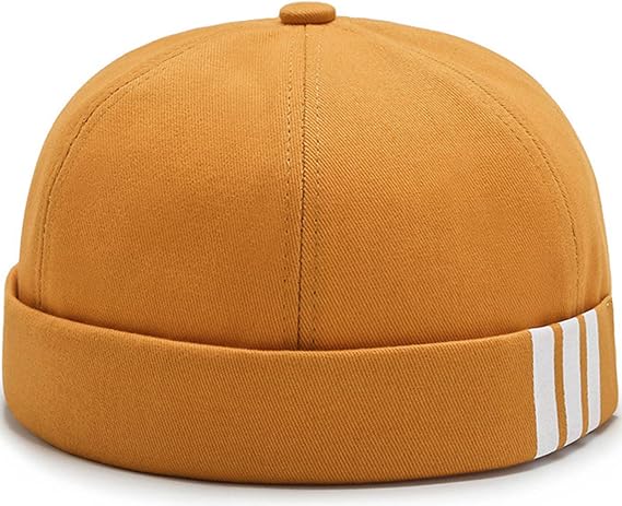 Glamorstar Dome Brimless Hats for Women Men Sailor Docker Beanie Cap Hip Hop Hats