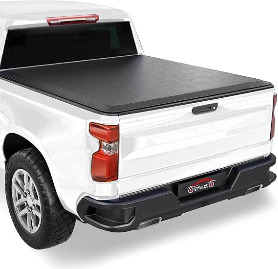 XXTWEEX Tri-Fold Bed Cover for 07-18 Chevy Silverado/GMC Sierra 1500 5.8ft