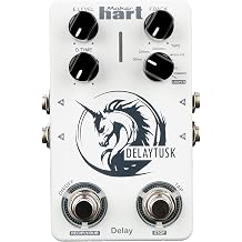 Maker hart DELAY/DELAYTUSK Multi-Mode Delay Pedal with TAP Function, MODULATE & TAPE Delay Modes, and 20-Second Looper guitar effect pedal