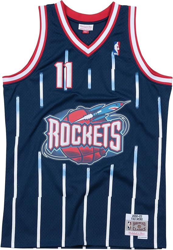 Mitchell & Ness Houston Rockets Yao Ming 2002 Road Swingman Jersey