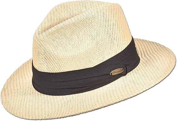 Panama Jack Mens Straw Safari Sun Hat