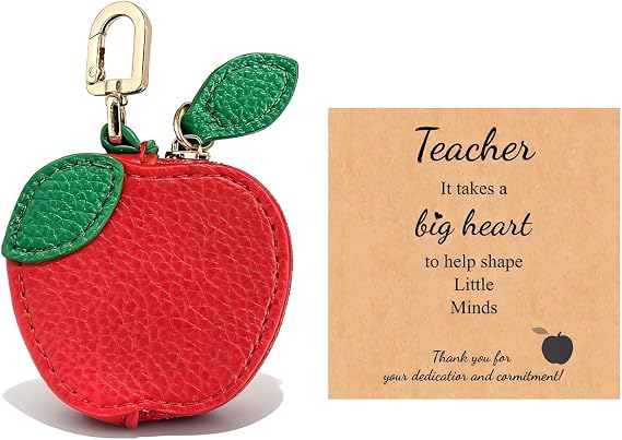 choice of all Apple Keychain Apple Bag Charm Teacher Bag Charms Teacher Appreciation Gifts for Women Trendy