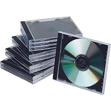 Q-Connect KF02209 Cd Jewel Case - Black/Clear (Pack of 10)