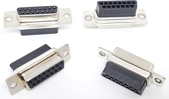 Pc Accessories - Connectors Pro DB15 Female D-Sub Crimp Type Connector, 10 Pcs PK No Pin