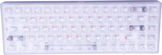 AE68 Pro White Transparent Rapid Trigger Keyboard