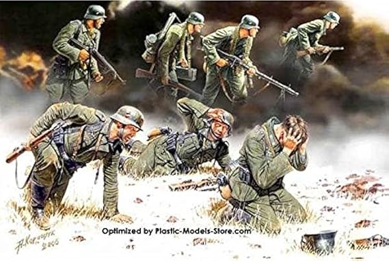 Master Box German PANZERGRENADIERS 7 FIG WWII 1/35 3518