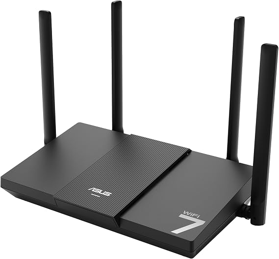 ASUS RT-BE50, Dual Band Expandable Smart AIMesh B3600 (802.11be), ONE Port 2.5 WAN, THREE 1G Ports, Up to 3 SSID for IoT Device, VPN Compatible and Parental Controls, Black