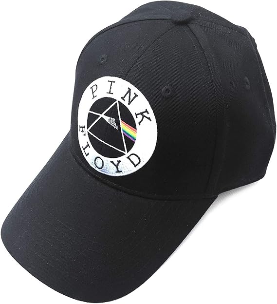 Pink Floyd Unisex Baseball Cap. Circle Logo Black, Black, One Size