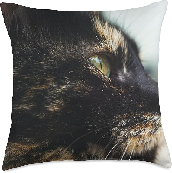 Tortoiseshell Cat Throw Pillow
