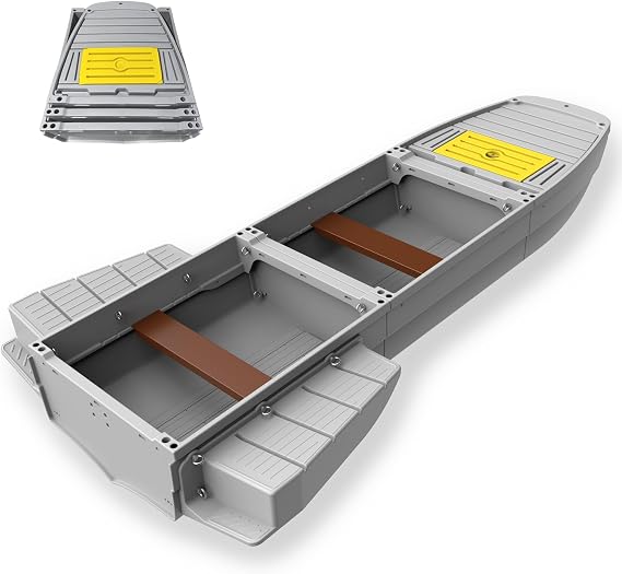 Fishing Boat, Detachable Modular Kayak, Fits in Car/SUV TrunkGray