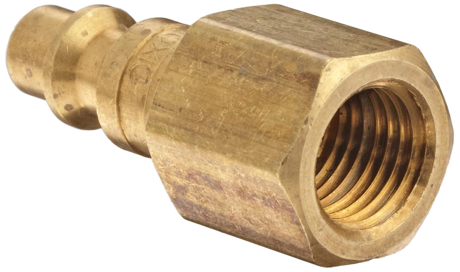 Dixon Valve & Coupling DCP20B Brass Air Chief Industrial Interchange Quick-Connect Air Hose Fitting, Plug, 14 Coupling x 14 NPT Female