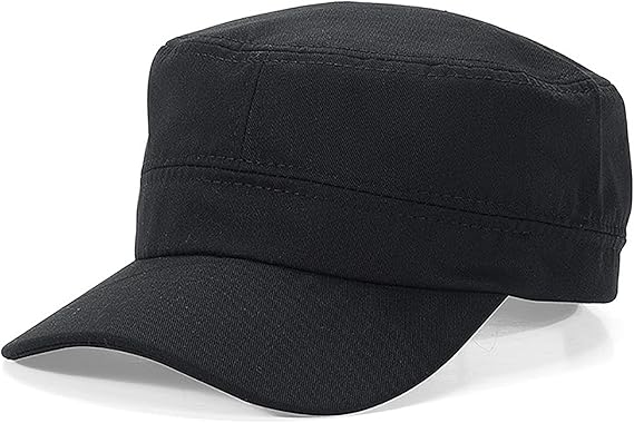 XYIYI Unisex Cotton Basic Cadet Army Cap Everyday Military Style Hat