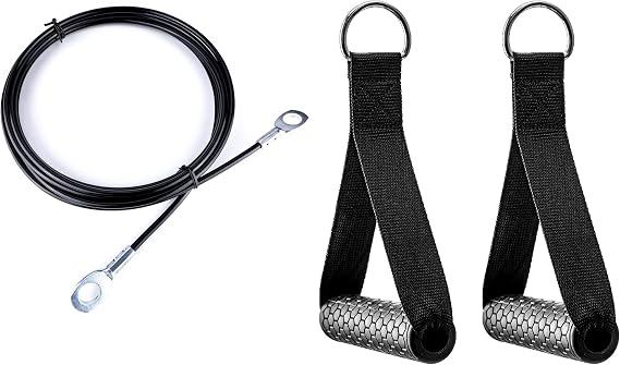 Replacement Cable Machine Accessories,Exercise Cable Handles,Cable Pulley Attachments for Gym