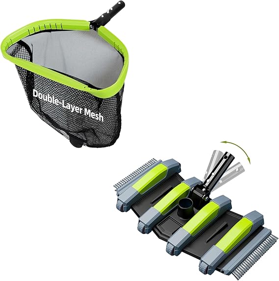 Professional Double-Layer Rake & Flexible Vacuum Head