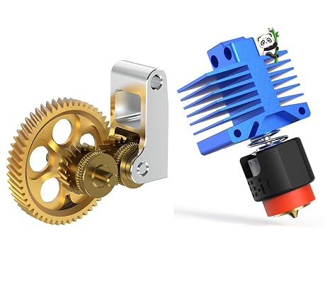 BIQU Panda Claw Upgraded Extruder Brass Gear + Panda Revo High Flow Hotend up to 40mm3/s Compatible with P1S/P1P 3D Printers