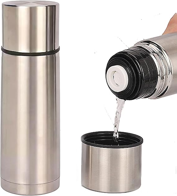 Thermal Flask Water Bottle Insulated Double Wall Reusable Coffee Cups With Lids Vacuum Insulated Travel Tumblers Small Stainless Steel Bottle Metal Mini