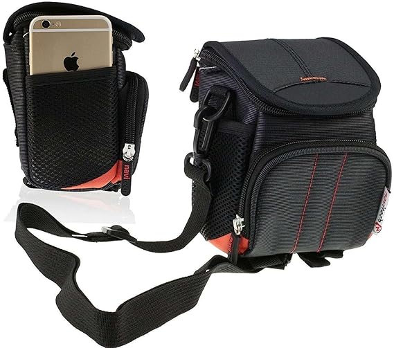 Navitech Black Camera Shoulder Bag Compatible with DSOEKEU 4K Digital Camera
