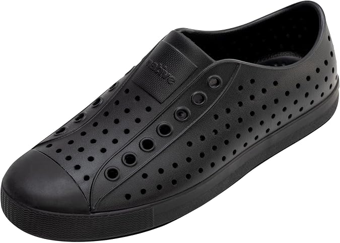 Native Shoes Unisex-Adult Jefferson Lightweight Fashion Sneaker, Jiffy Black/Jiffy Black, 10 Men/12 Women