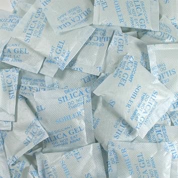 SOHLER 5 Gram Pack of 100 Silica Gel Desiccant Packets Moisture Absorber Dehumidifiers (Ship from USA)